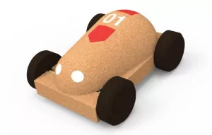 Elou Ekologické korkové kocky - Klasické autíčko