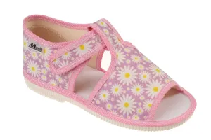 Papučky MANIK - EU-LOŠ-1S-F307 - D - biele kvety