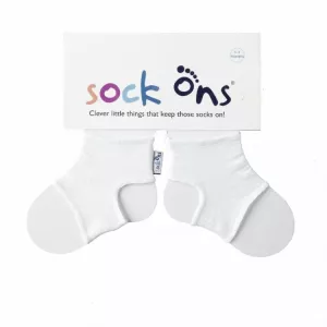 Sock Ons Návleky ne detské ponožky, White - Veľkosť 6-12m