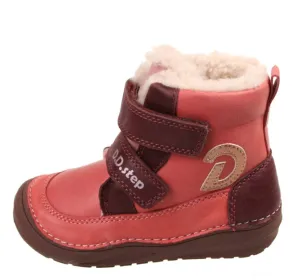 D.D.Step DG-W071-52664C pinkDetské kožené čižmičky