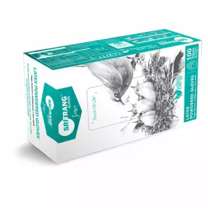 SENSE Púdrové latexové rukavice - nelekárske,  veľ. L, 100ks