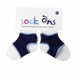 Sock Ons Návleky ne detské ponožky, Navy - Veľkosť 0-6m
