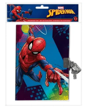 Kids Euroswan Denník s visiacim zámkom, Spiderman